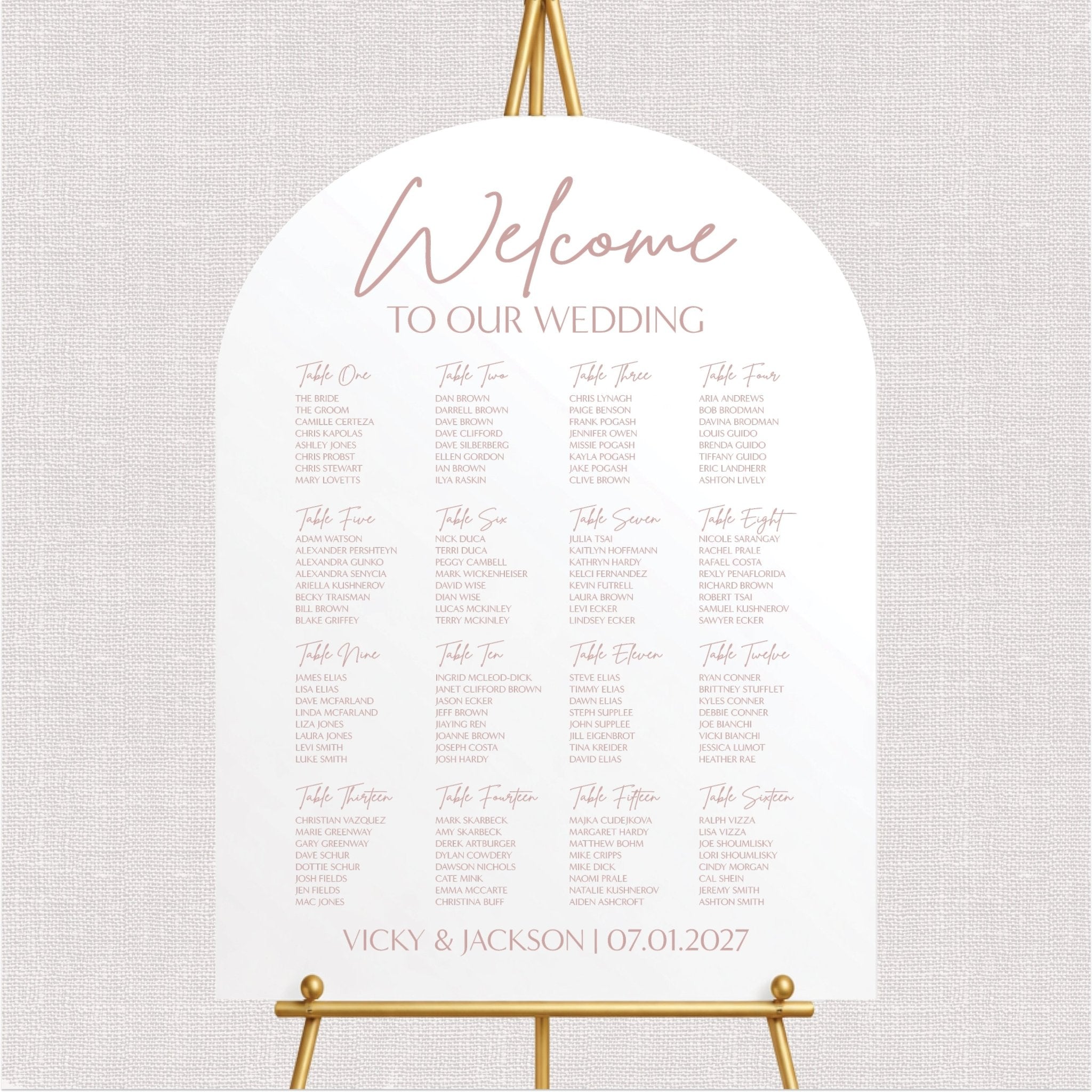 Welcome to Our Wedding Seating Chart Sign