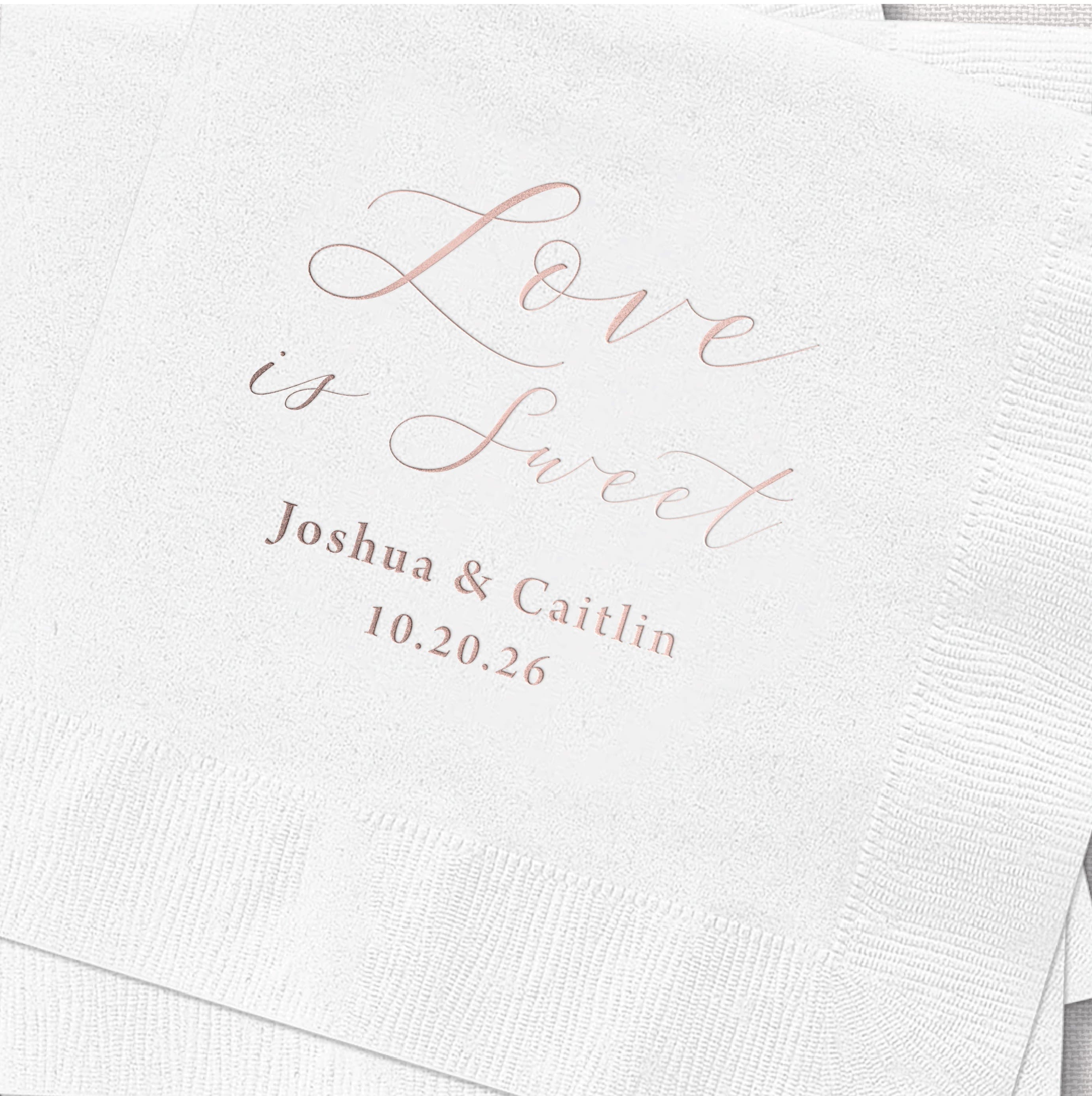 Love is Sweet Wedding Napkins