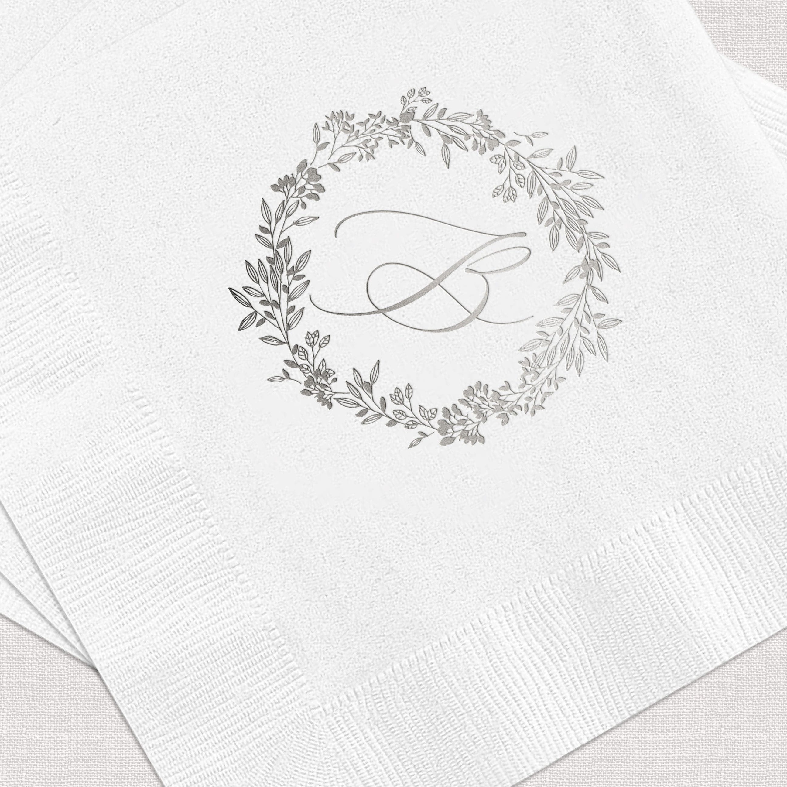 Personalized Monogram Wedding Napkins