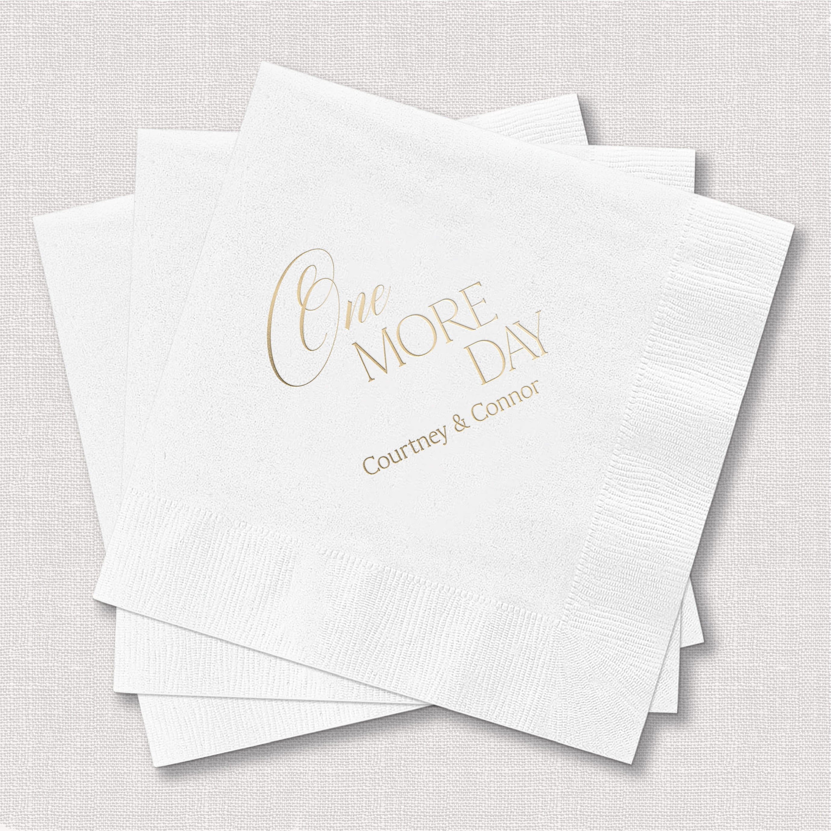 One More Day Rehearsal Cocktail Napkins