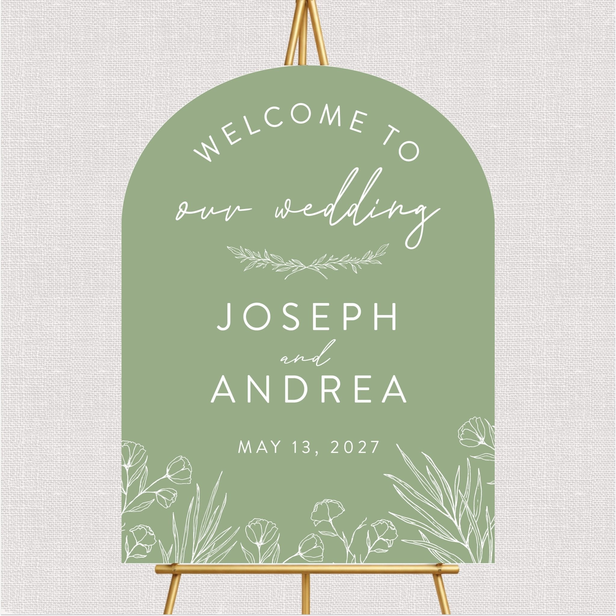 Customized Wedding Welcome Sign