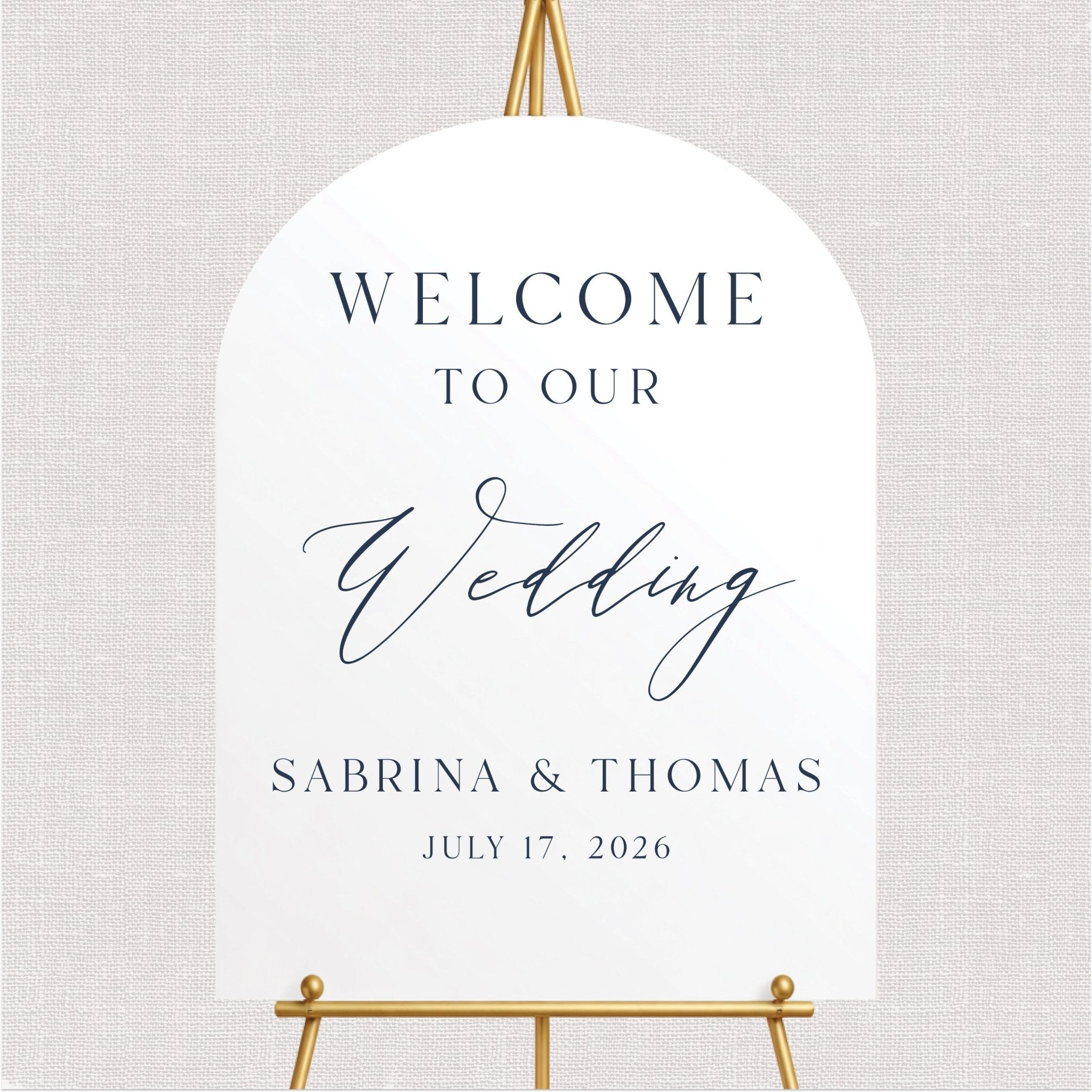 Welcome To Our Wedding Sign