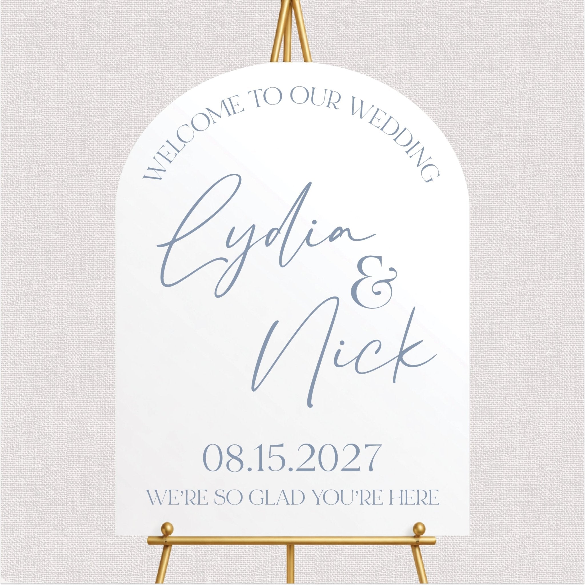 Personalized Wedding Welcome Sign