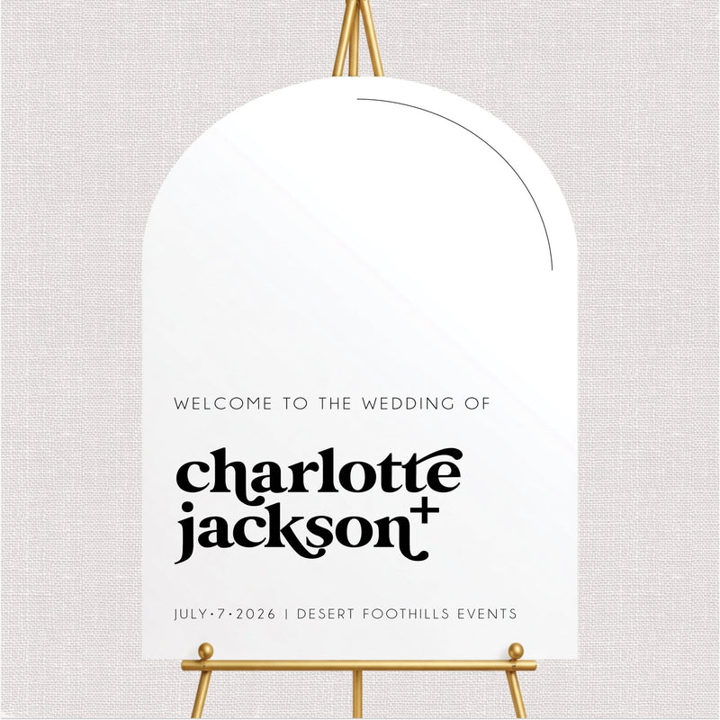Modern Welcome Wedding Sign