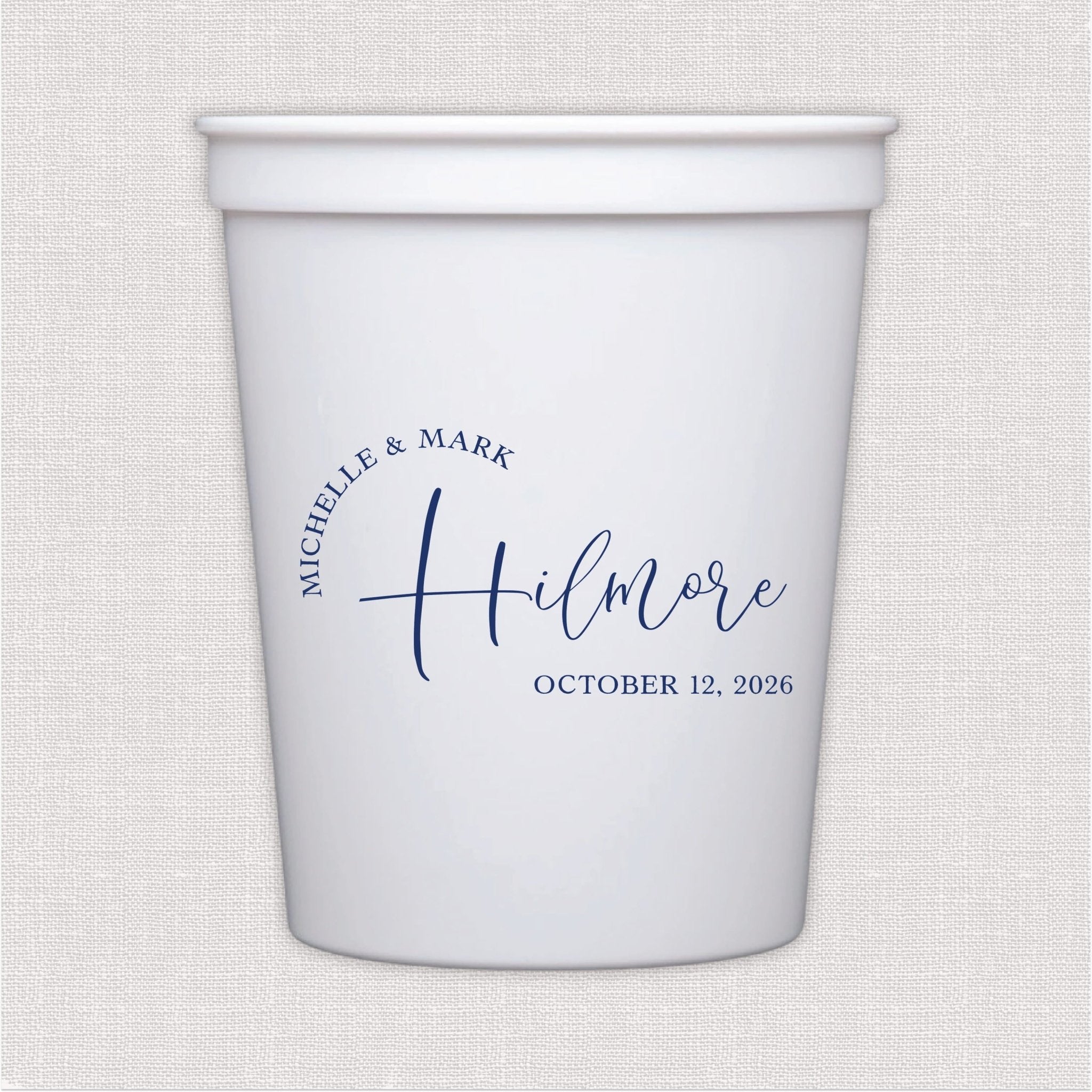 Personalized Wedding Cups for Cocktail Hour