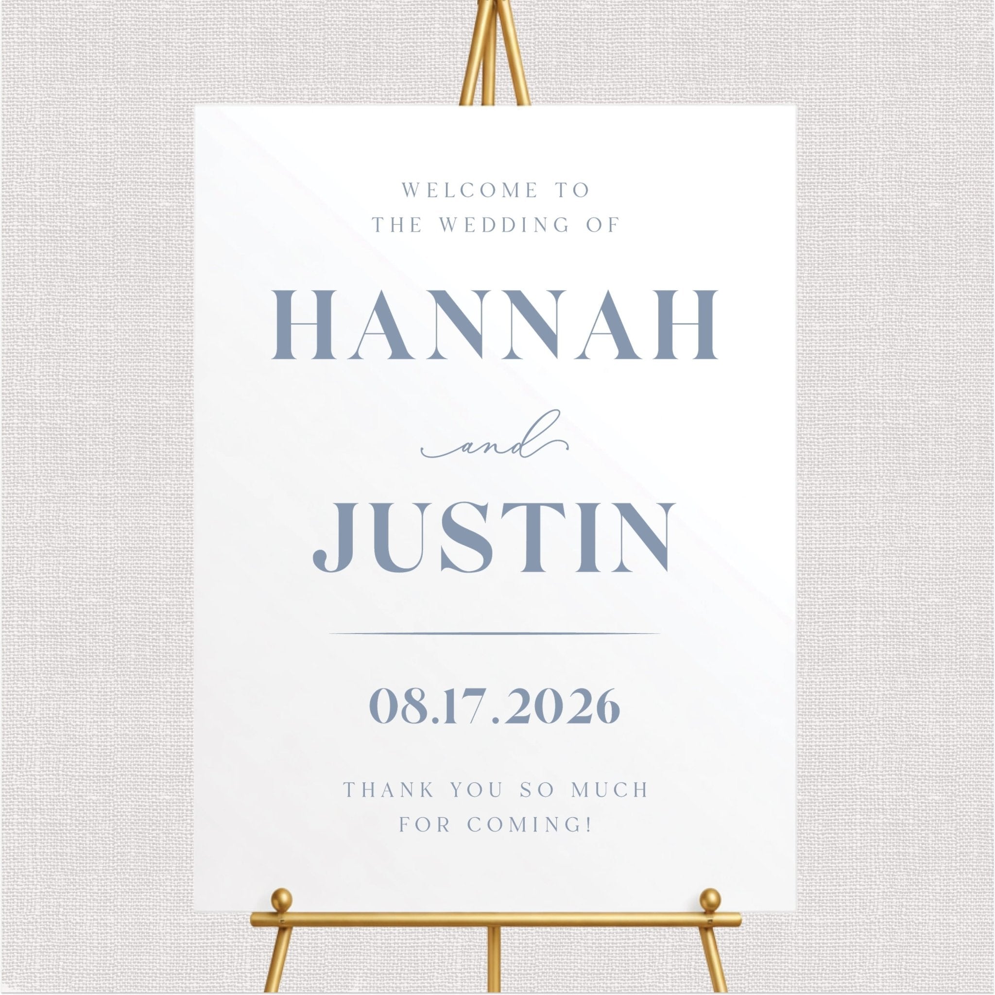 Customized Wedding Welcome Sign