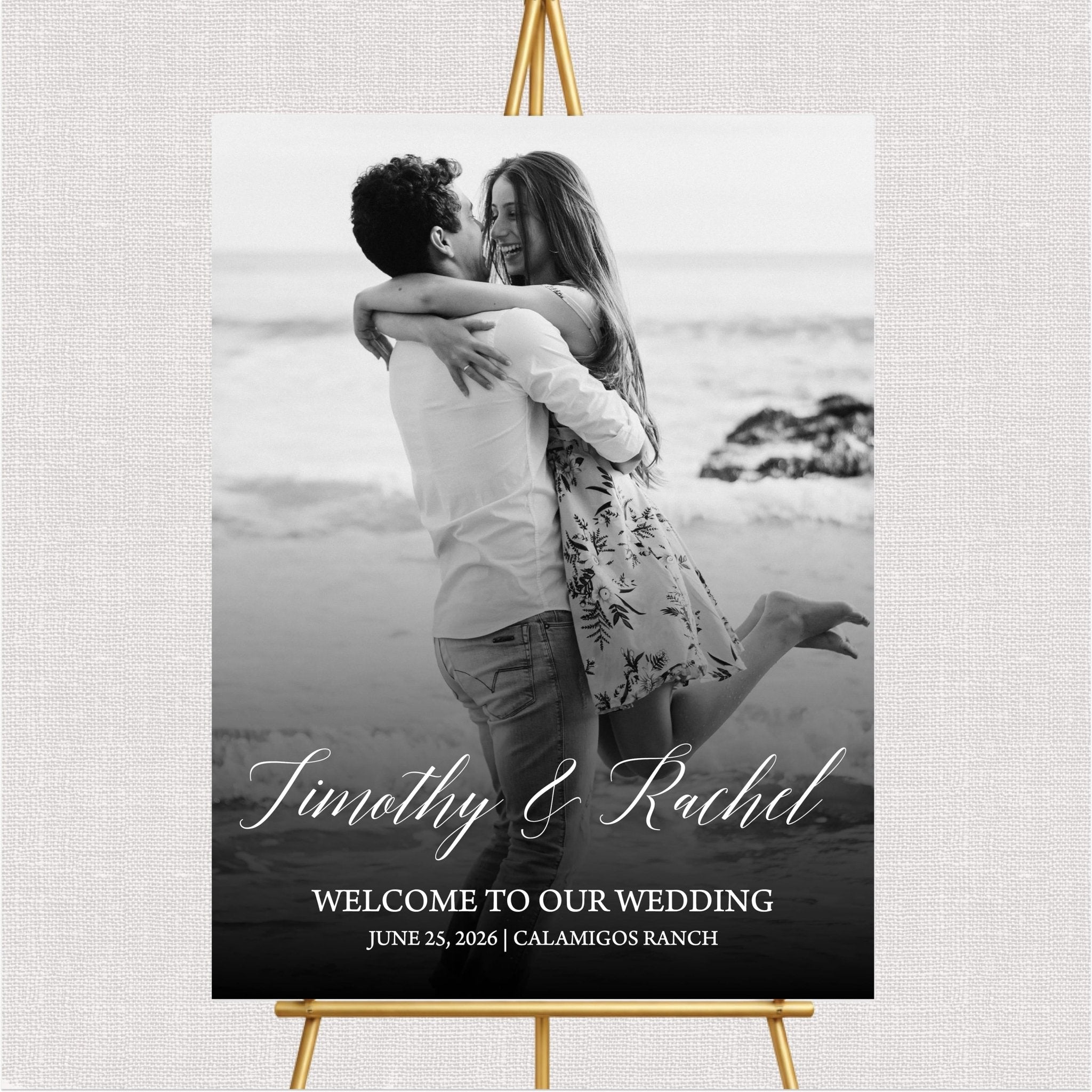 Welcome to our Wedding Photo Sign