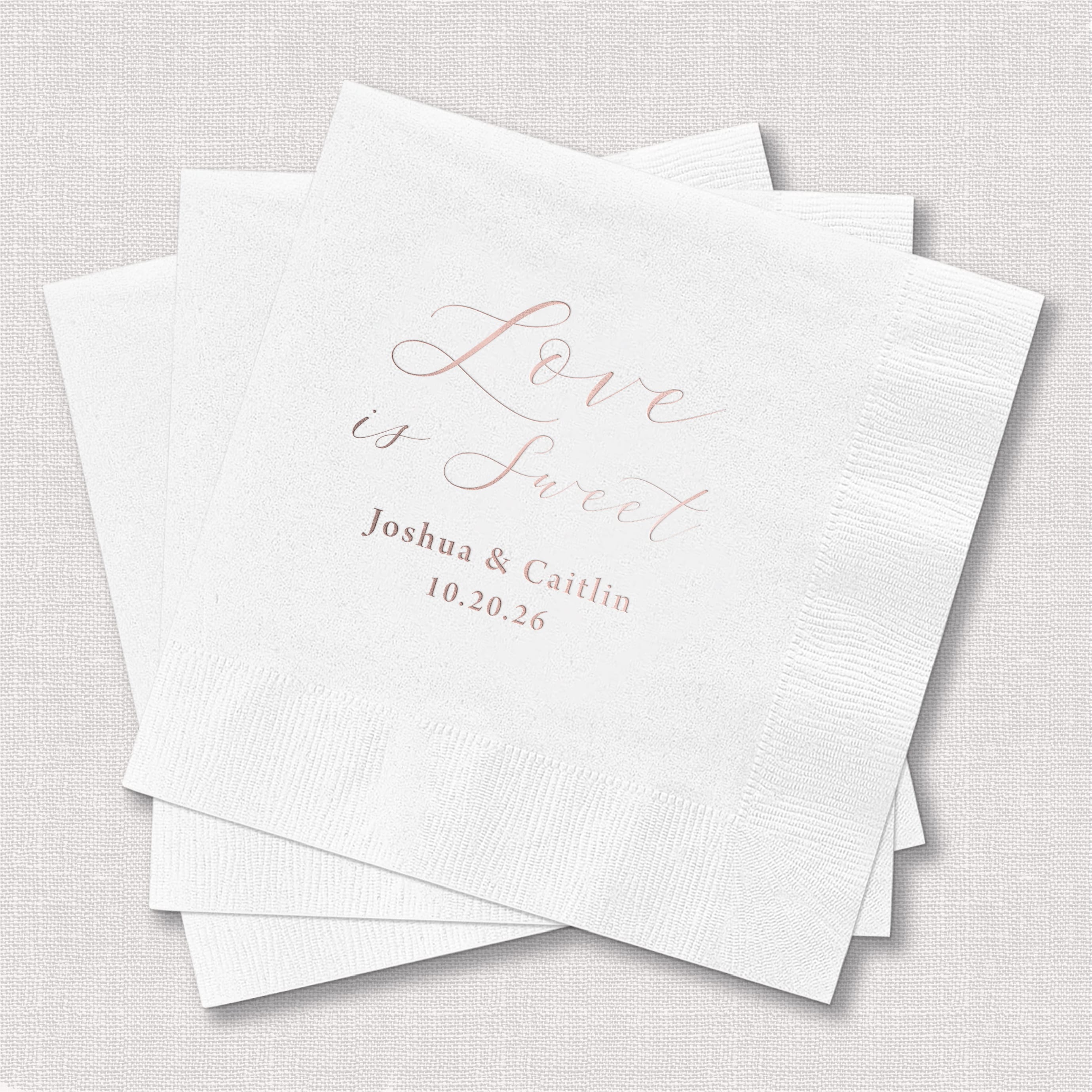 Love is Sweet Wedding Napkins