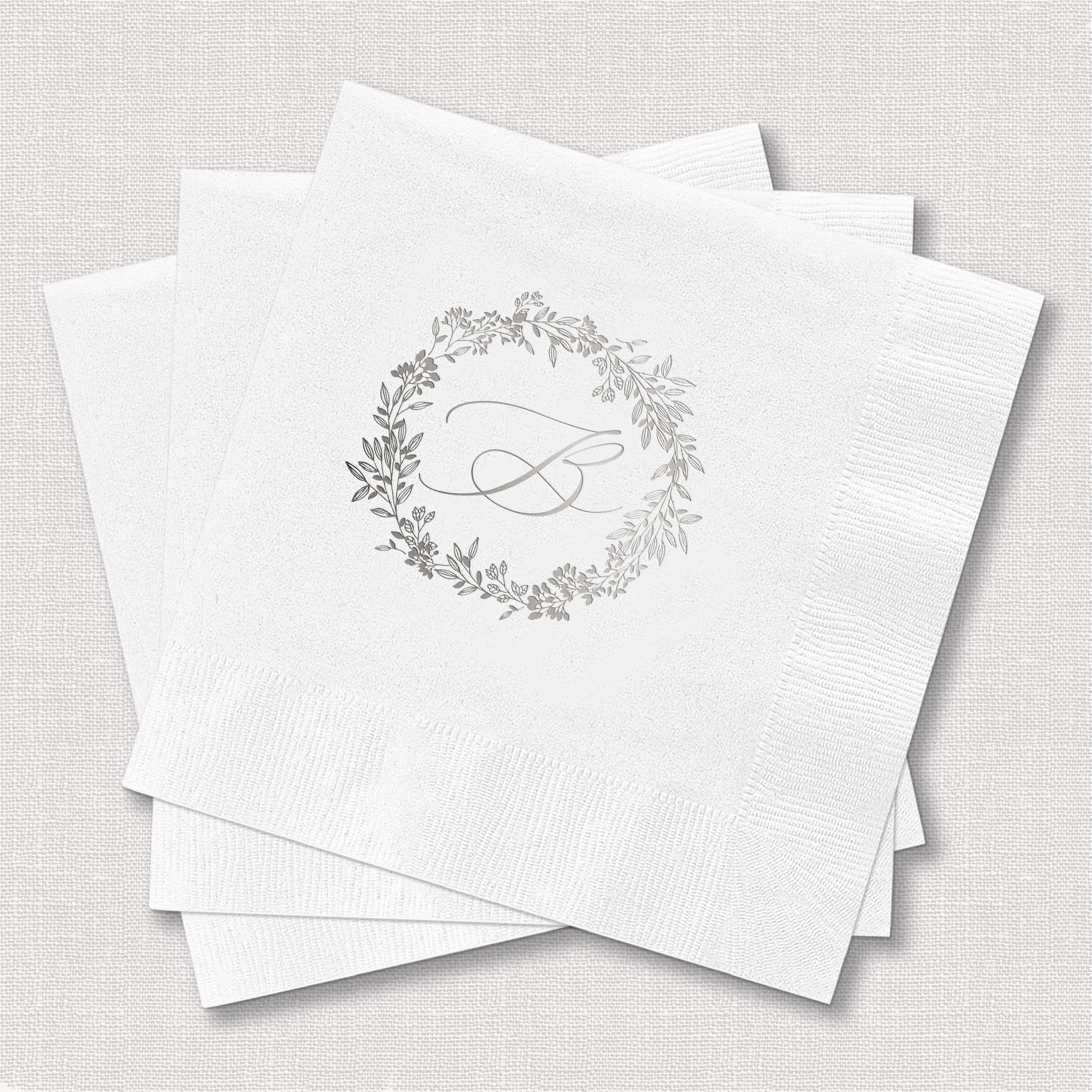 Personalized Monogram Wedding Napkins