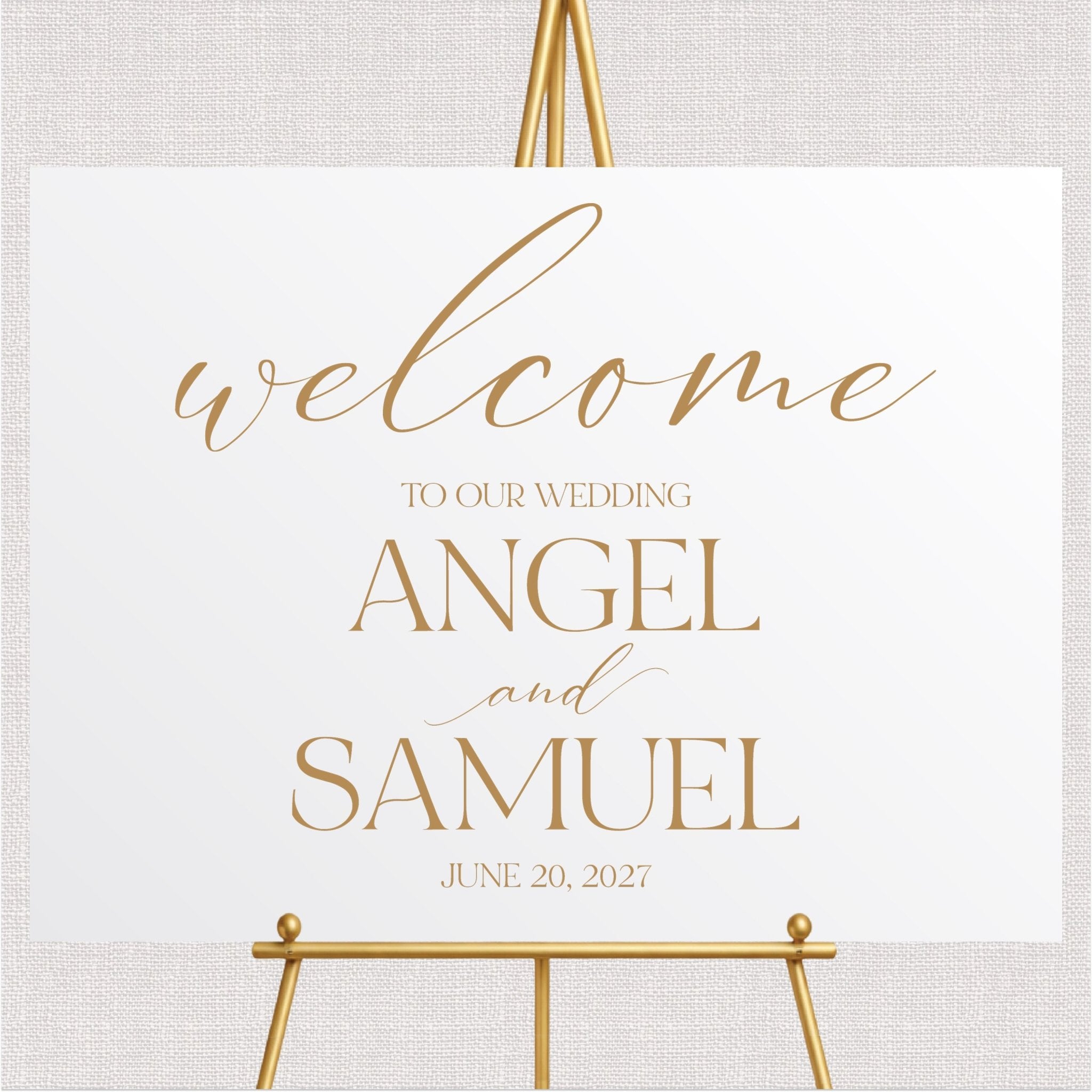 Welcome to Our Wedding Sign
