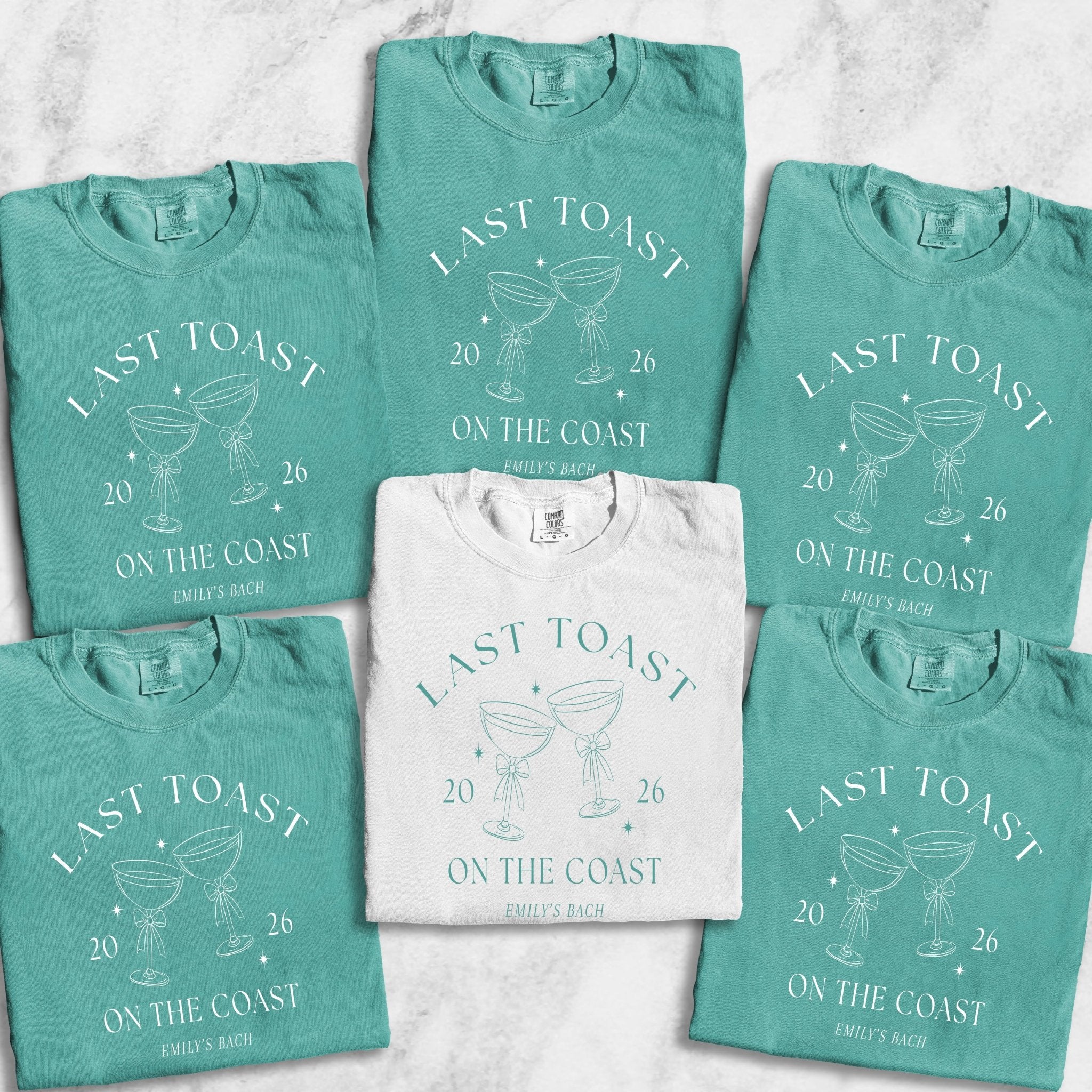Last Toast on the Coast Bachelorette T-Shirt