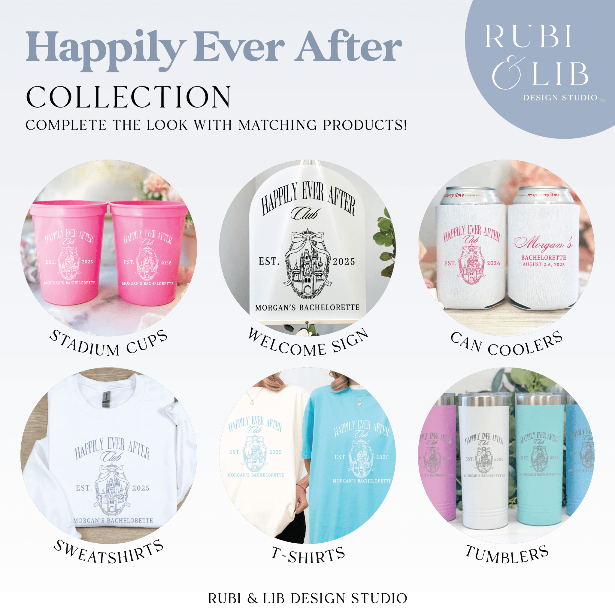 Happily Ever After Club Bachelorette Stadium Cups - Cups - Stadium - Bachelorette