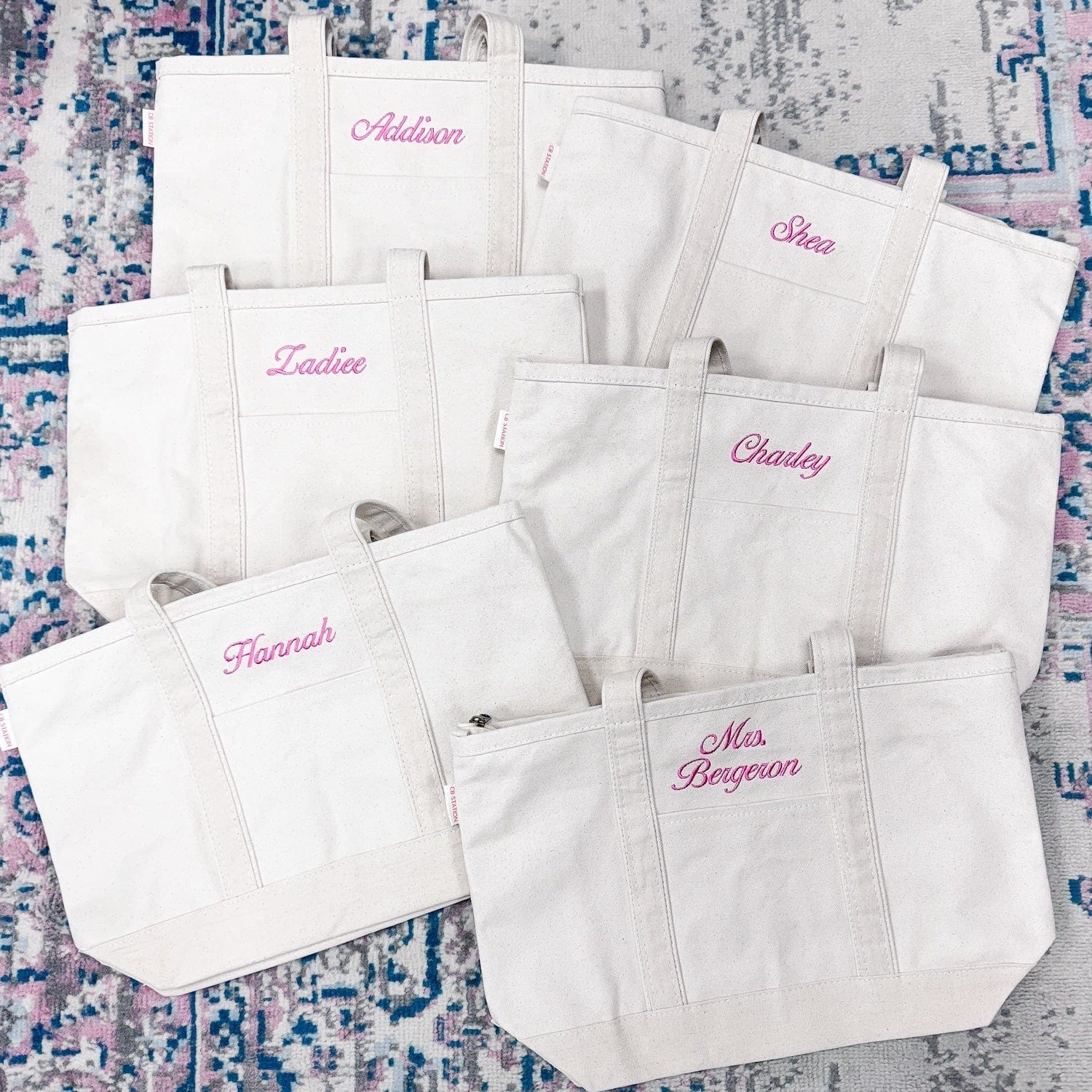 Personalized Bridal Party Tote Bag - Embroidery - Tote Bag