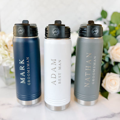 Personalized Groomsmen Water Bottle