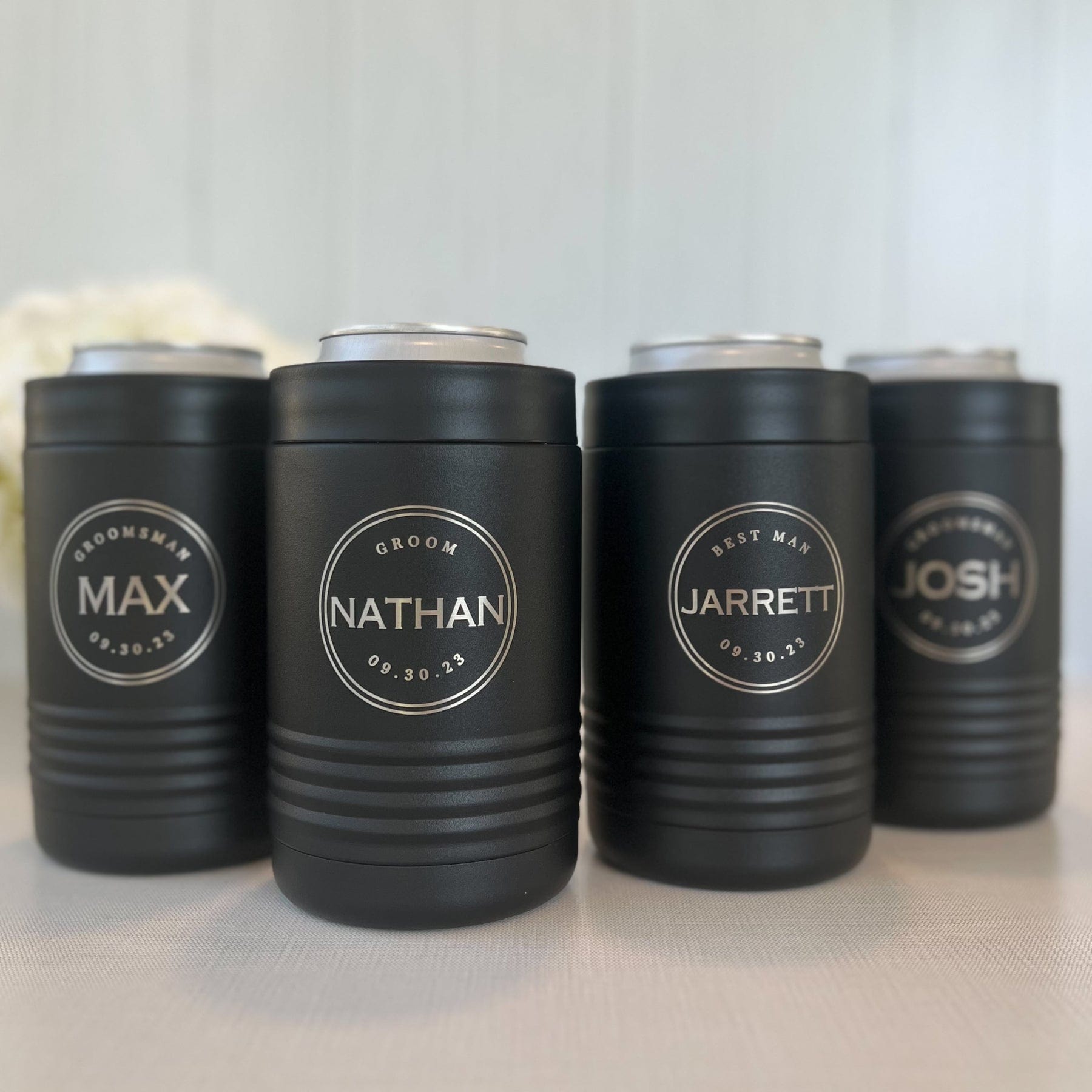 Groomsman Metal Can Cooler | Rubi & Lib