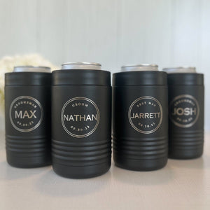 Groomsman Metal Can Cooler