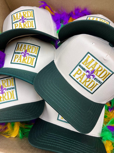 Mardi Pardi - Green Vintage Trucker Hat