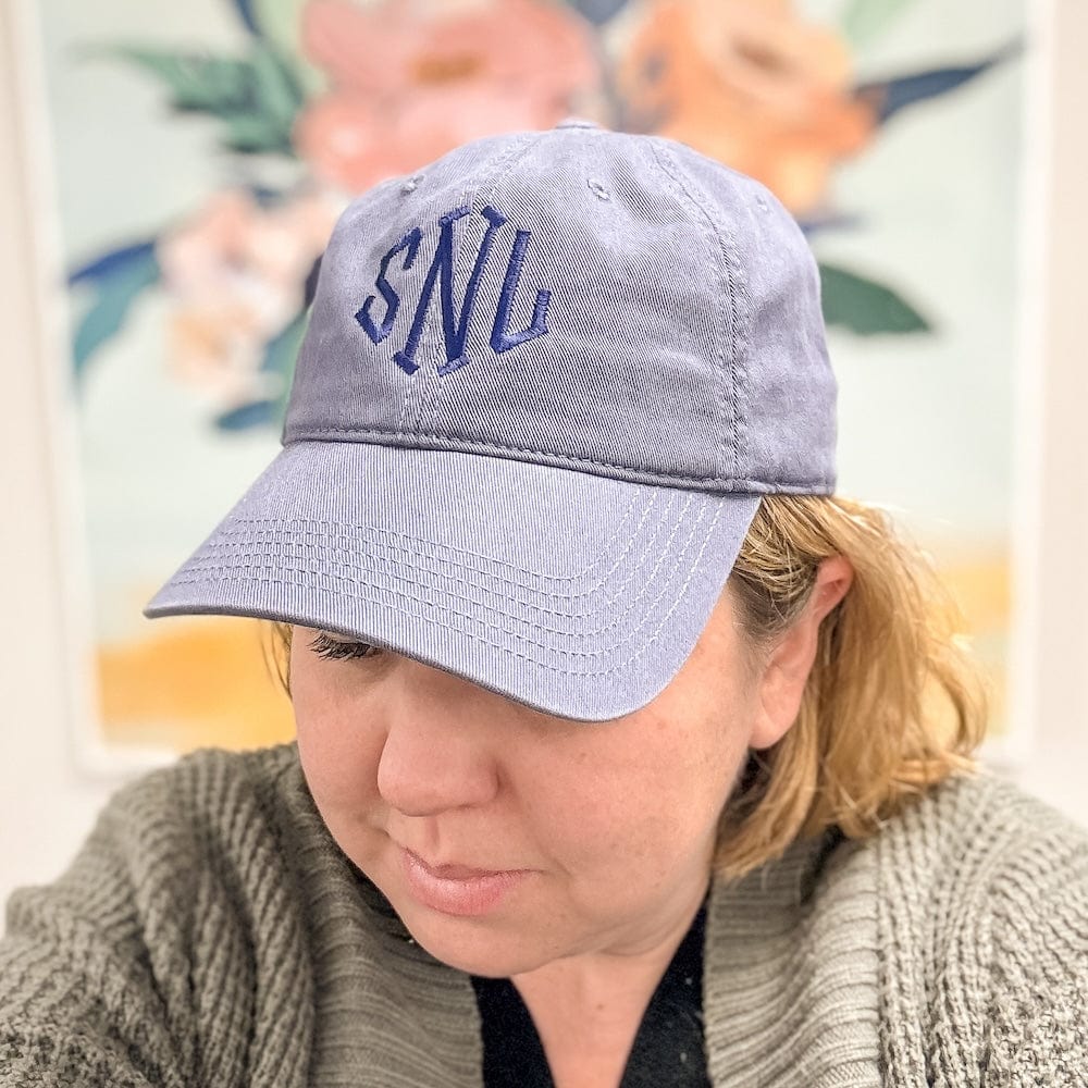 Monogram Relaxed Hat - Embroidery - Hat