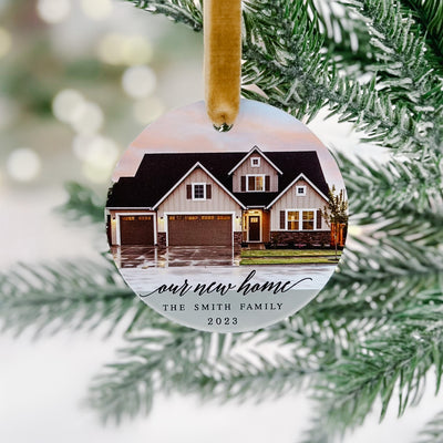 Our New Home Photo Christmas Ornament