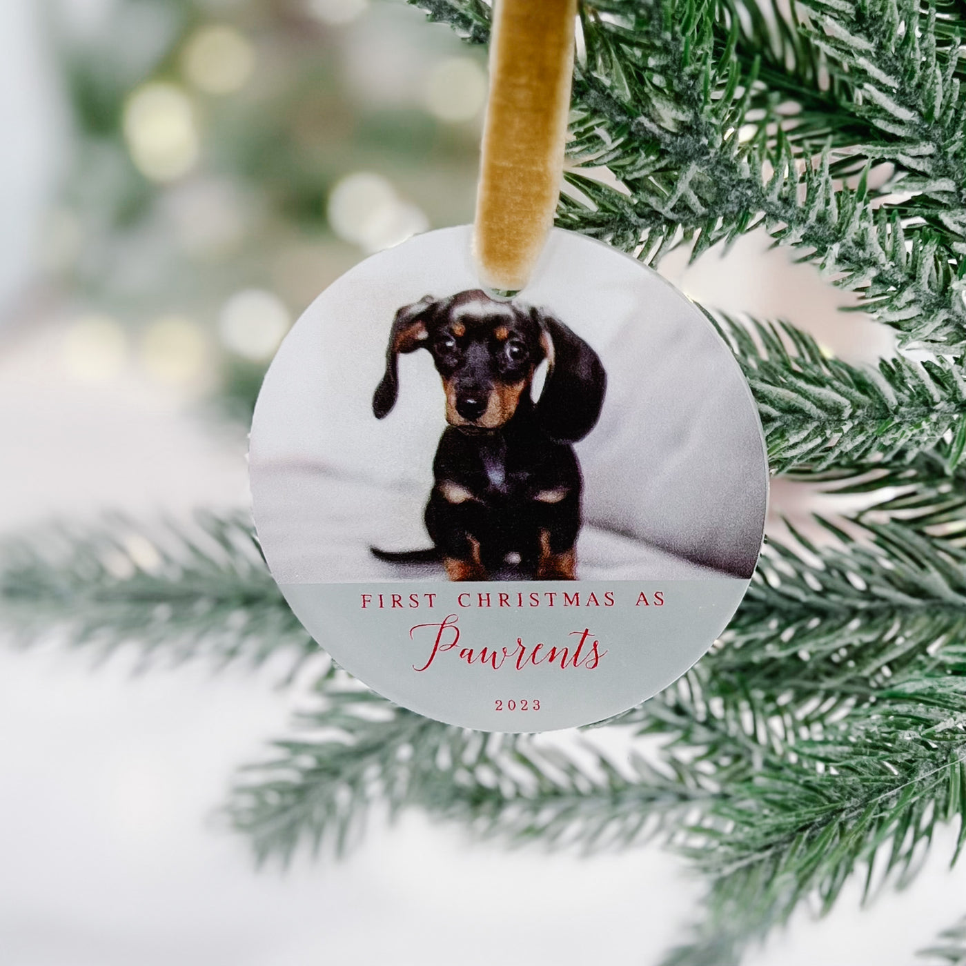 First Pawrents Christmas Pet Ornament