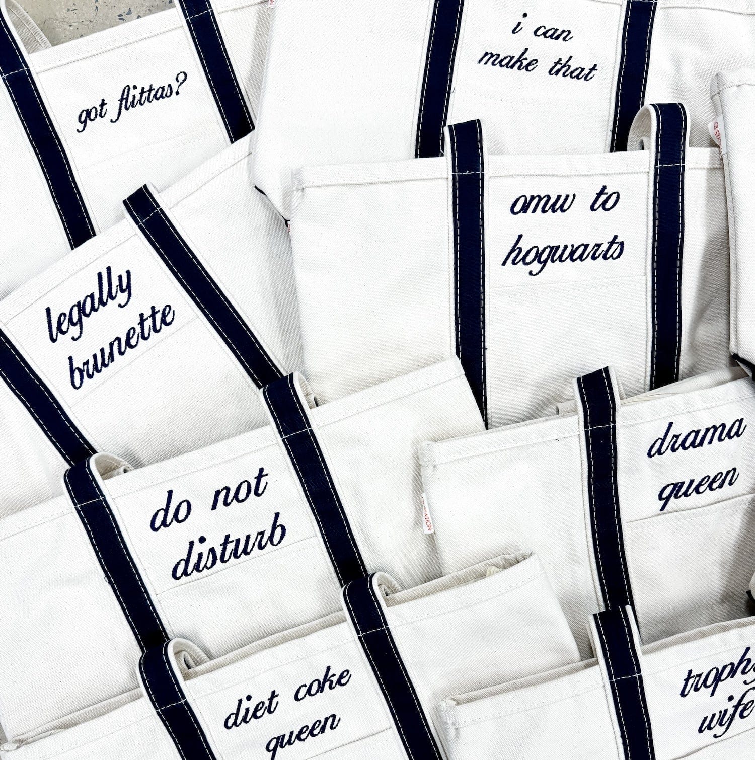 Personalized Quotes Bridal Party Tote Bag - Embroidery - Tote Bag