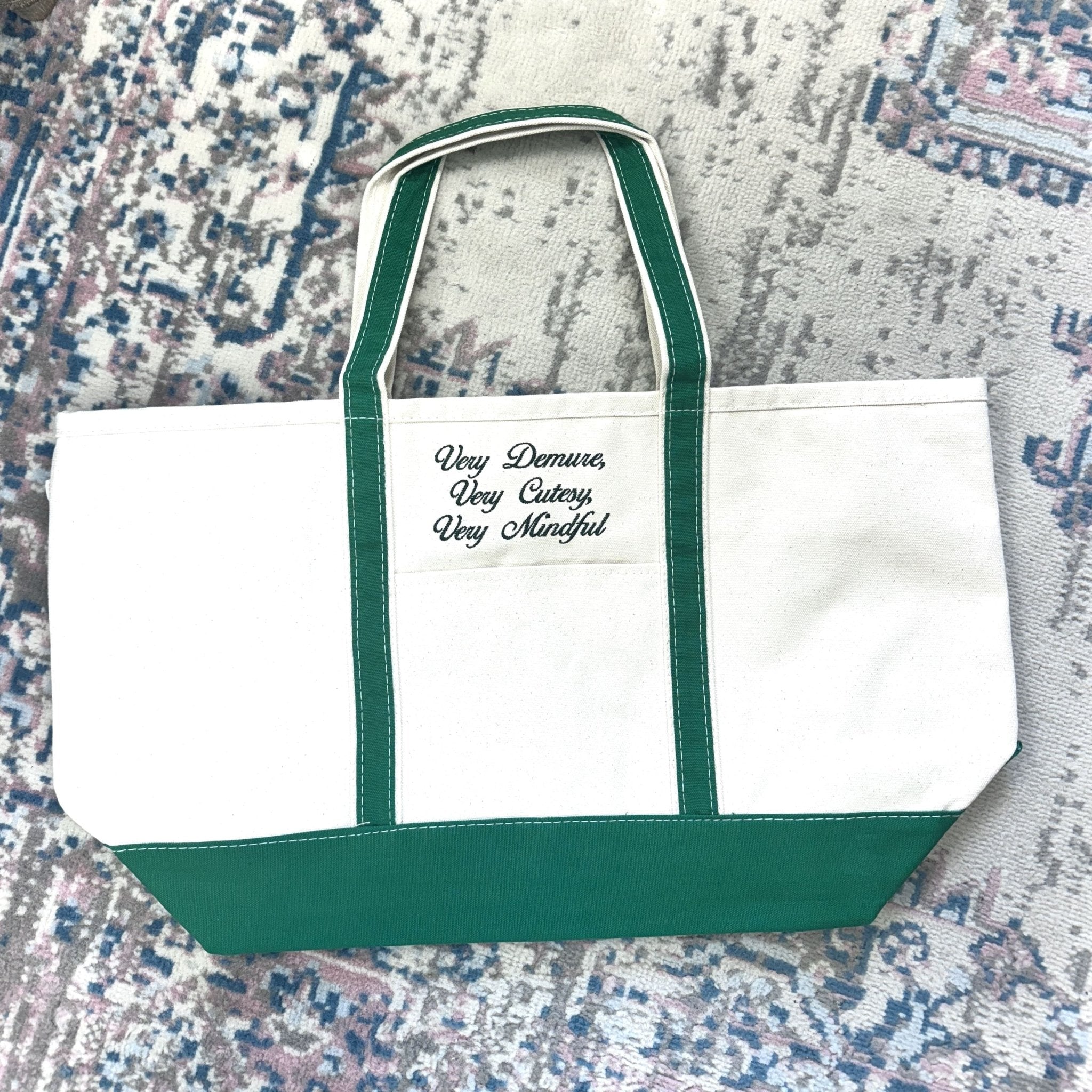 Very Demure Classic Tote Bag - Embroidery - Tote Bag