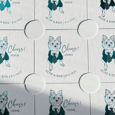 Custom Coasters Featuring Your Pet’s Illustration