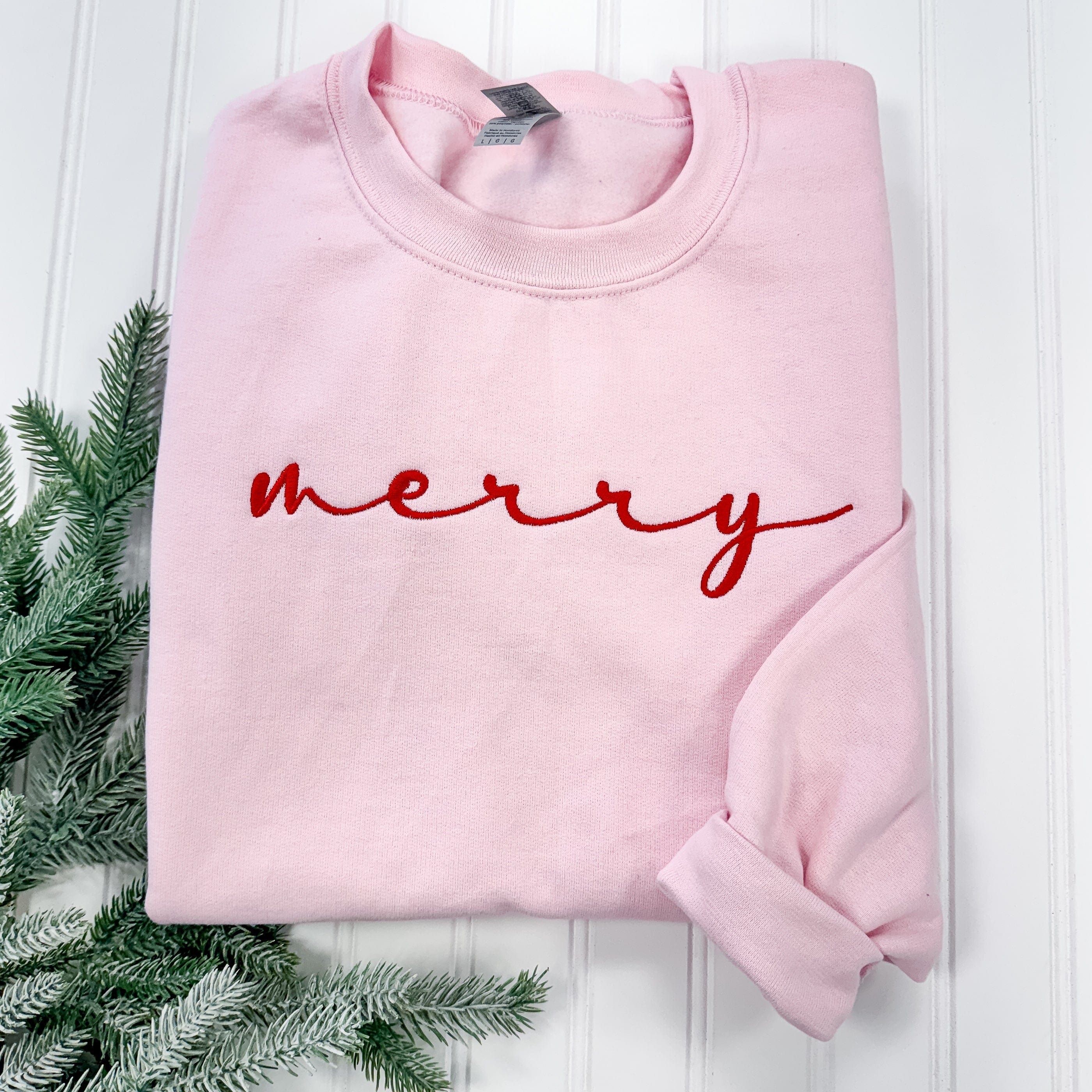 Merry Christmas Sweatshirt - Sweatshirt - Embroidery