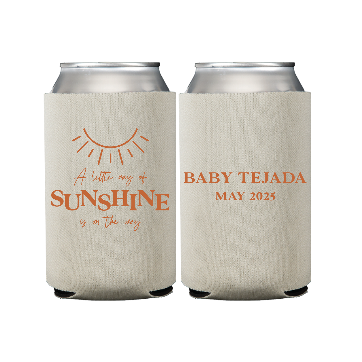 Little Ray of Sunshine Baby Shower Can Cooler