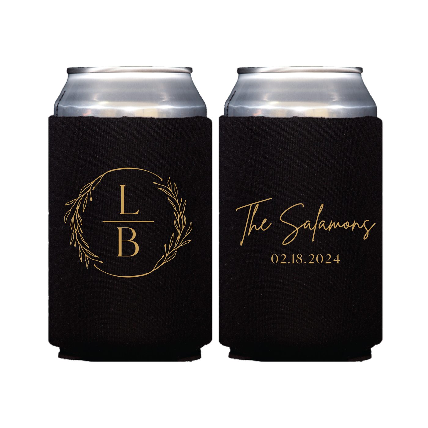 Personalized Wedding Can Holder