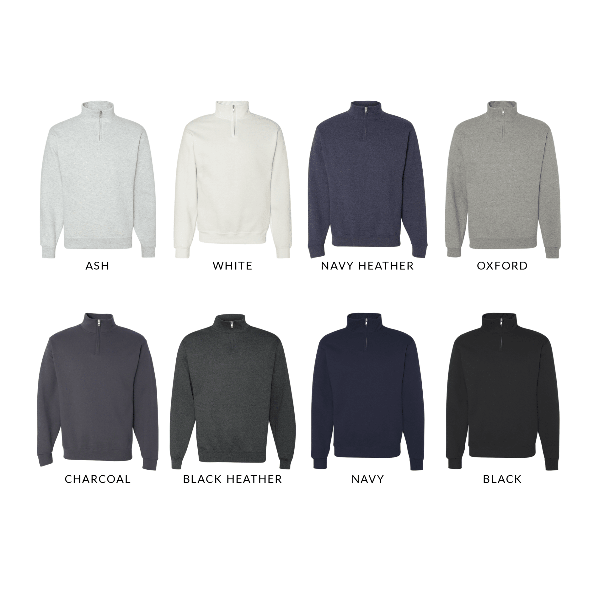 Monogrammed Quarter Zip Sweatshirt - Sweatshirt - Embroidery