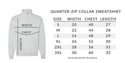 Monogrammed Quarter Zip Sweatshirt - Barn Street Designs