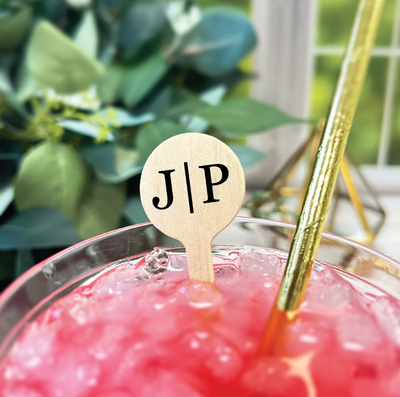 Modern Monogram Drink Stir Stick