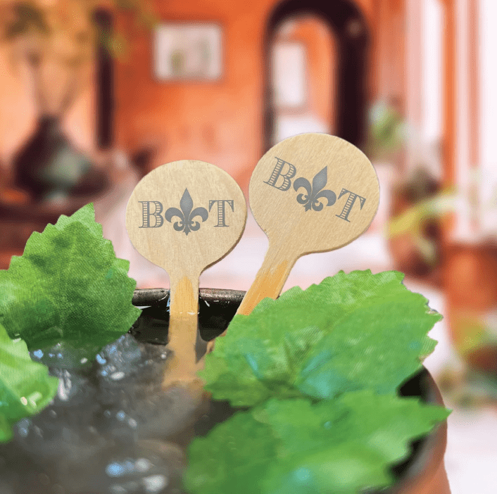 Fleur De Lis Monogram Drink Stir Stick - Drink Stir Stick