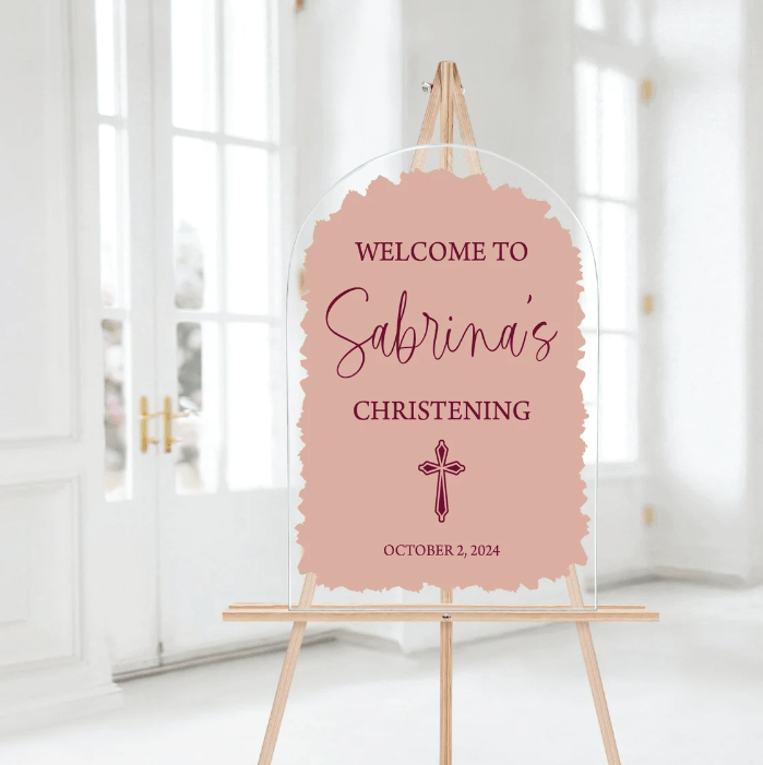 Christening/Baptism Welcome Sign - Welcome Sign