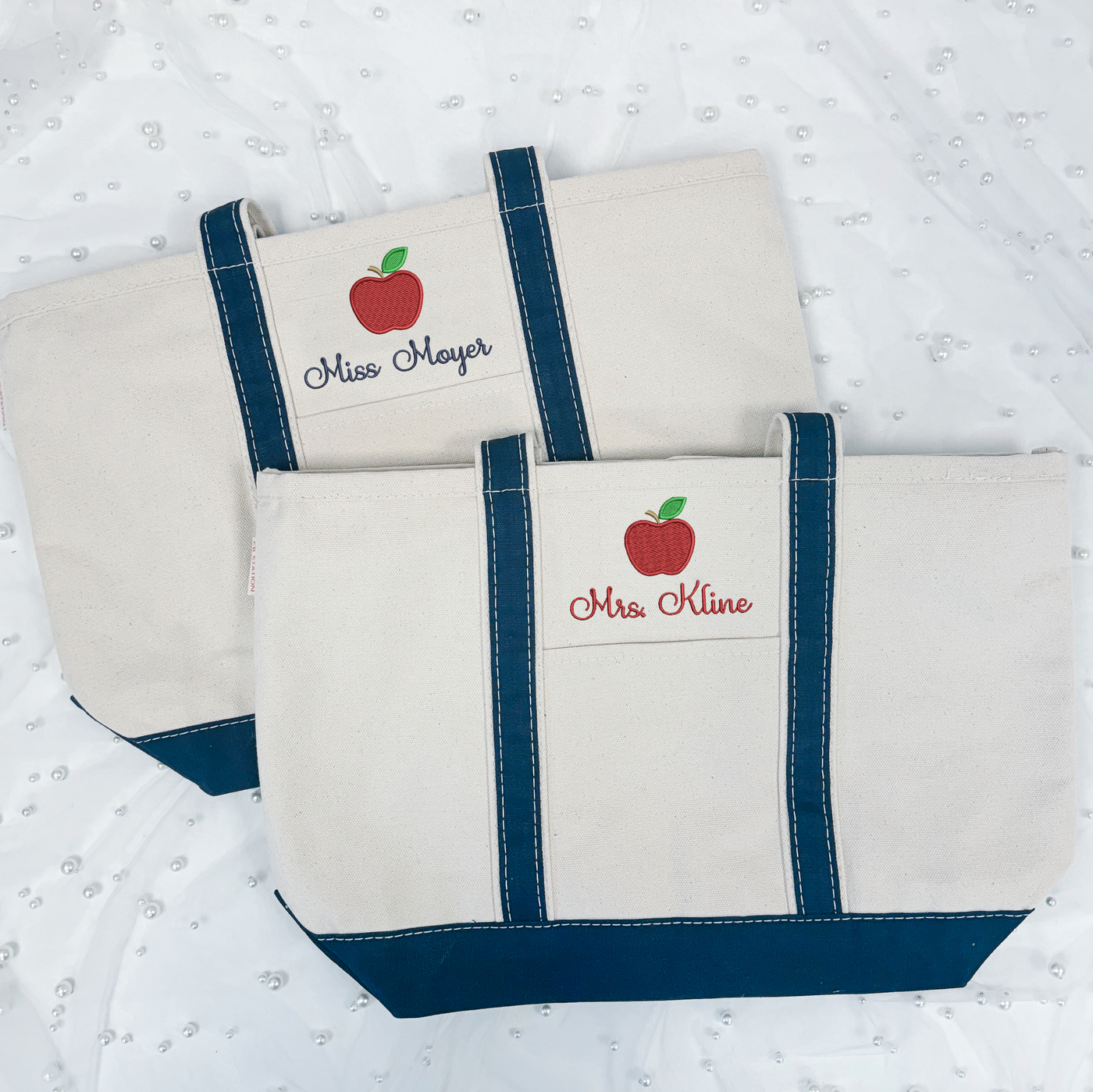 Personalized Teacher Canvas Tote Bag