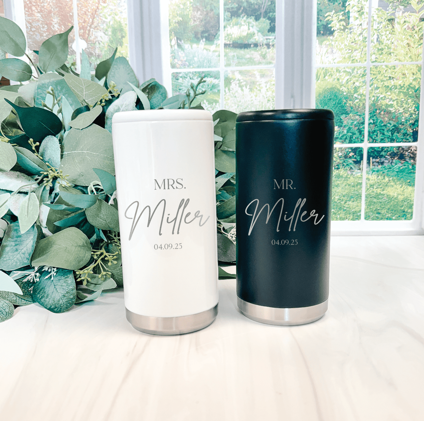 Mr and Mrs Can Cooler Gift Set