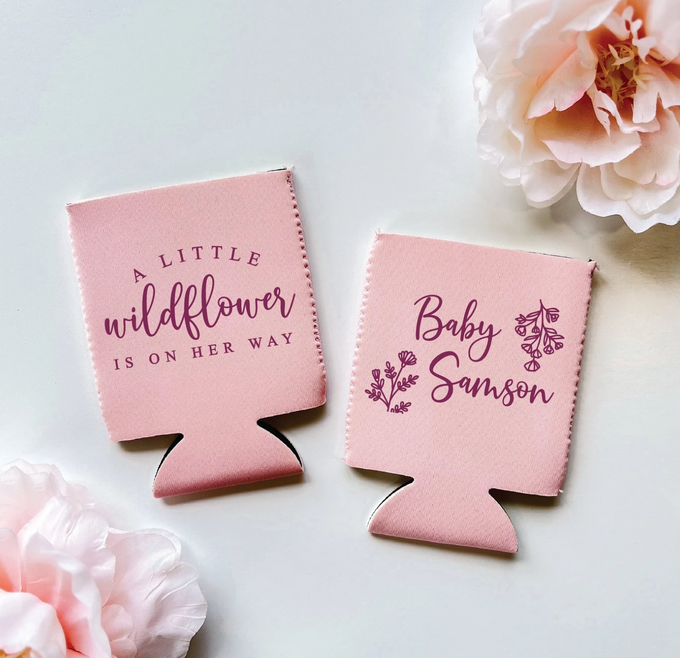 A Little Wildflower Baby Shower Can Cooler