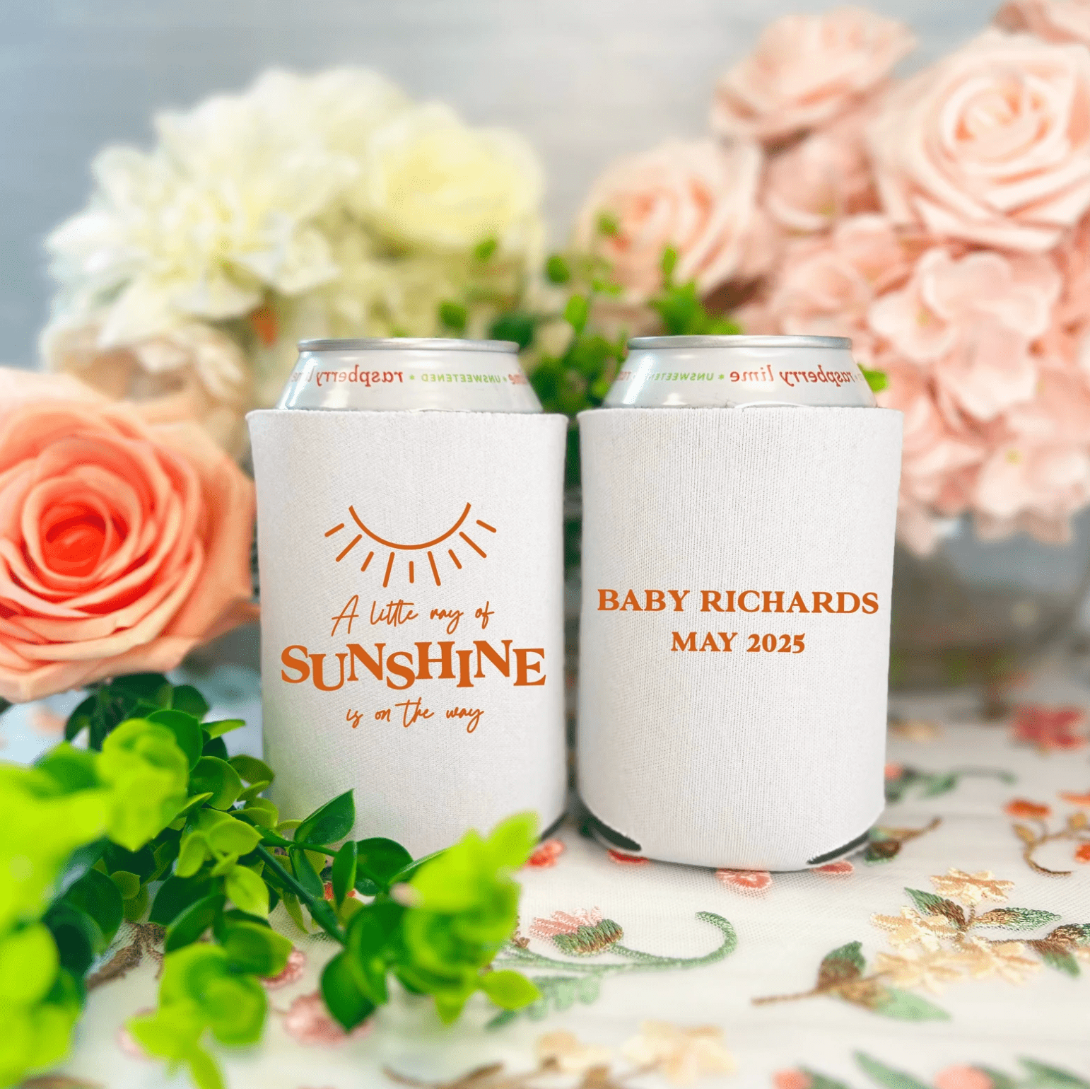 Little Ray of Sunshine Baby Shower Can Cooler - Can Cooler