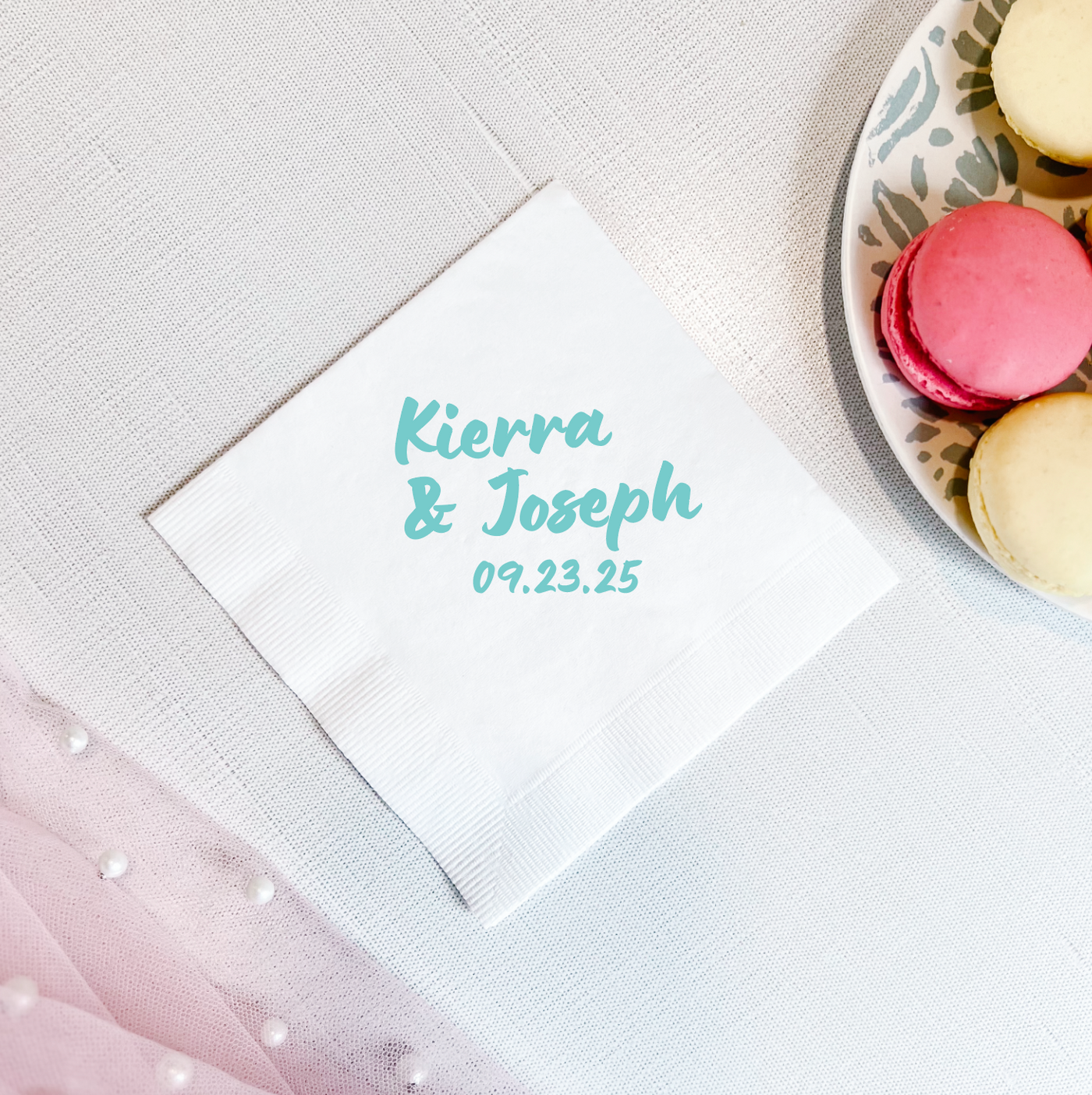 First Name Wedding Cocktail Napkins