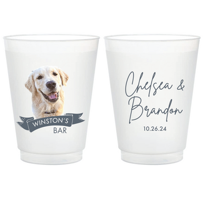 Full Color Personalized Dog Wedding Reception Cups