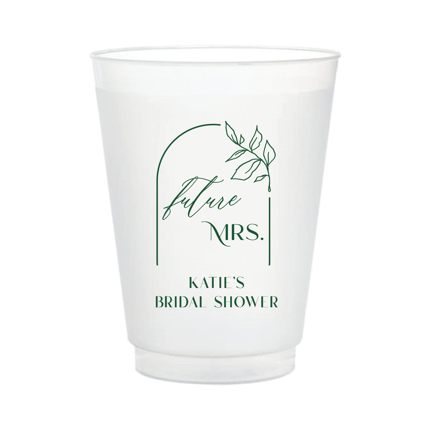 Future Mrs Bridal Shower Frosted Plastic Cups - Cup - Frosted