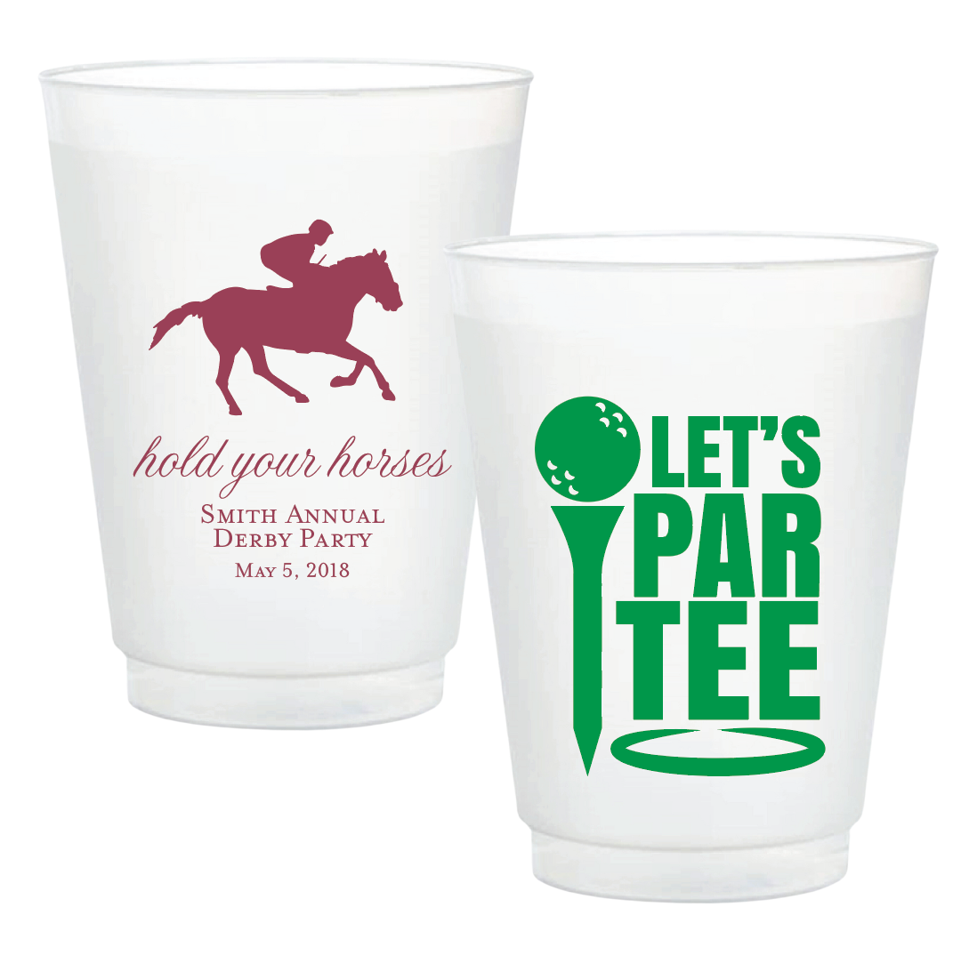 Sports Frosted Plastic Party Cups