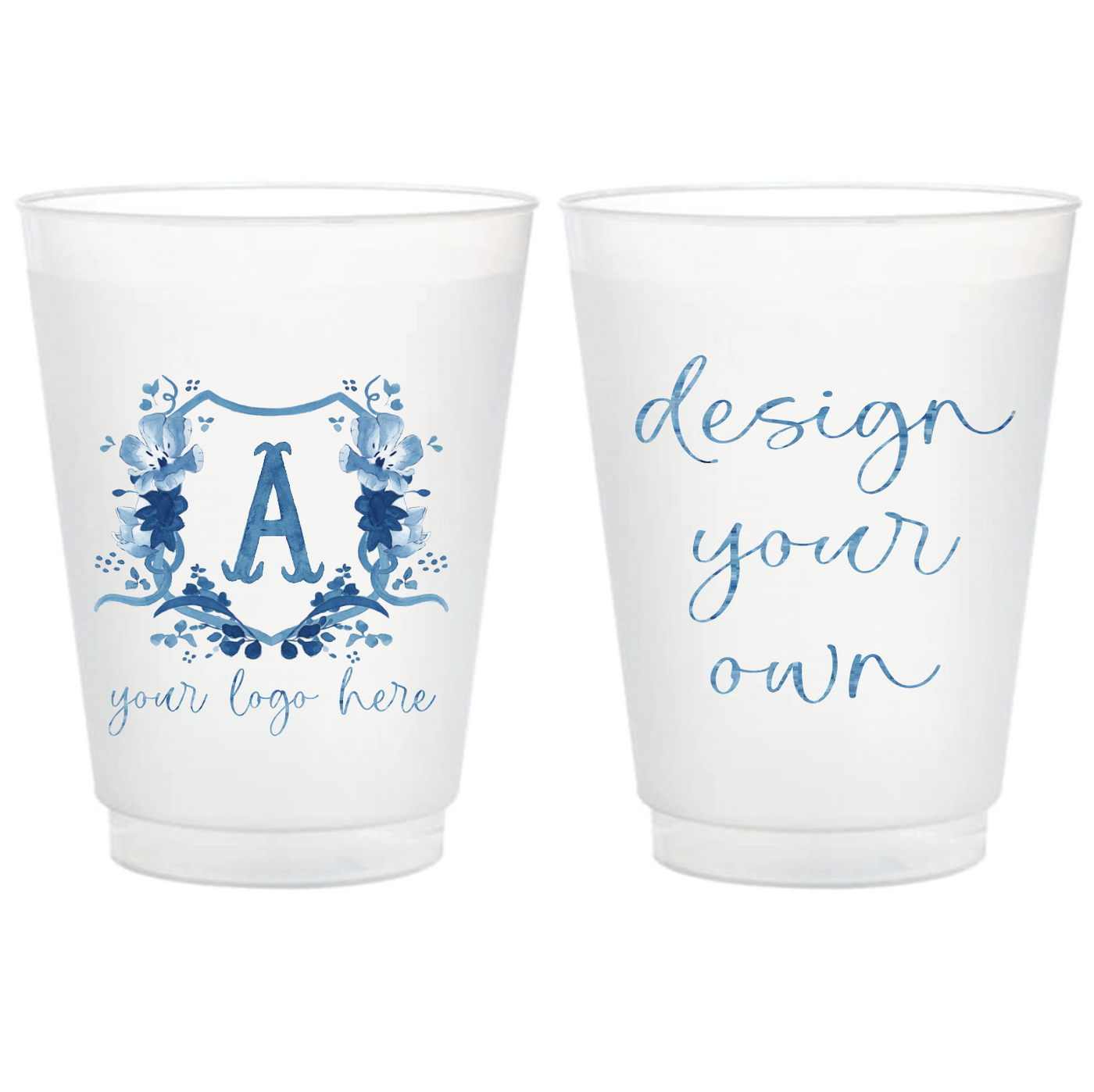 Custom Full Color Frosted Plastic Cups