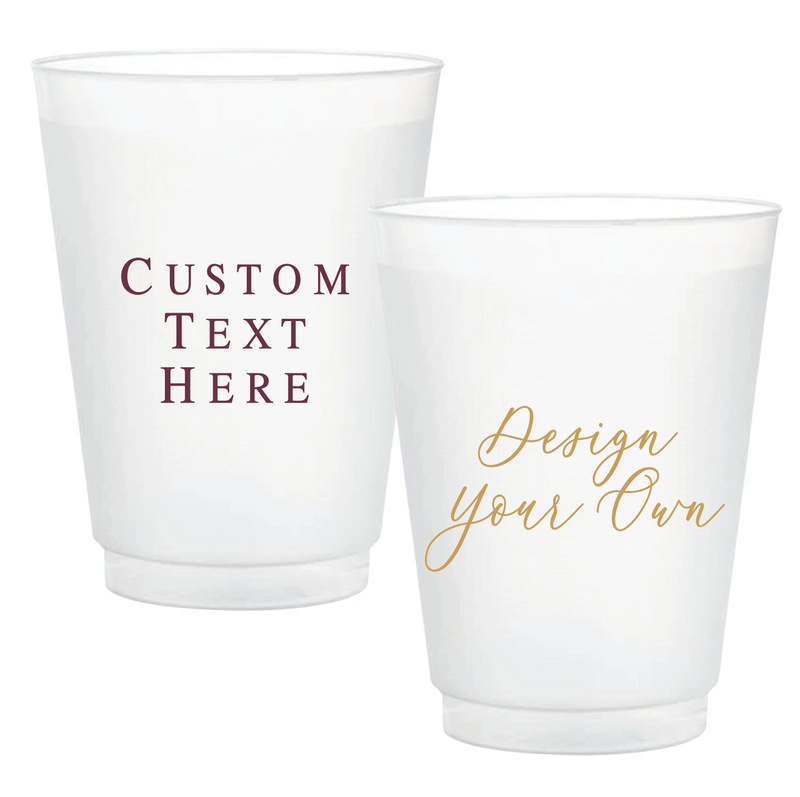Design Your Own Frosted Shatterproof Plastic Cups - Cup - Frosted - DIY