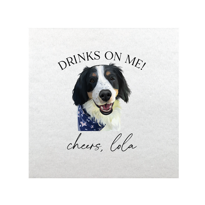 Custom Pet Full Color Wedding Napkins