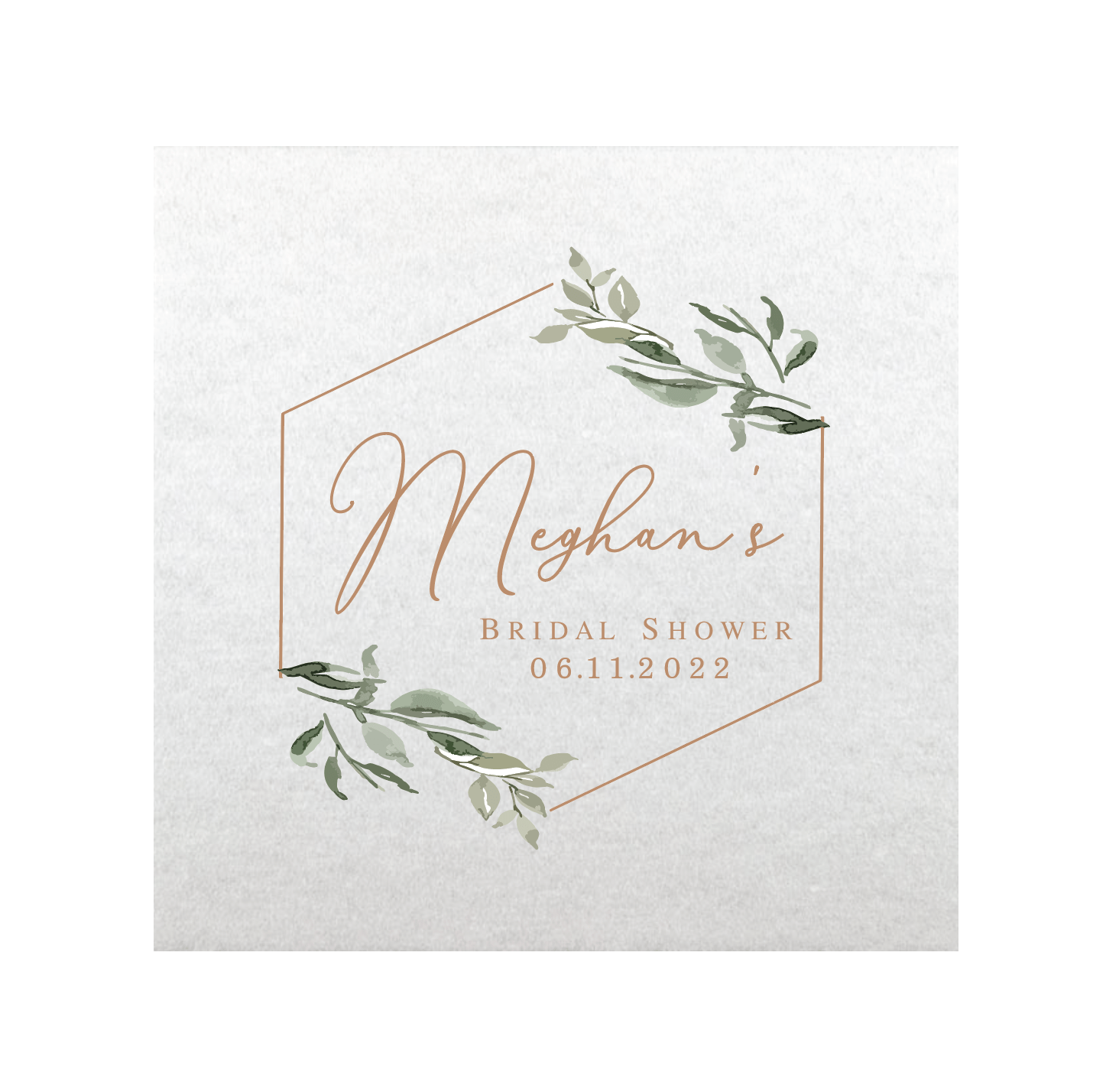 Bridal Shower Full Color Napkins - Napkins - Full Color