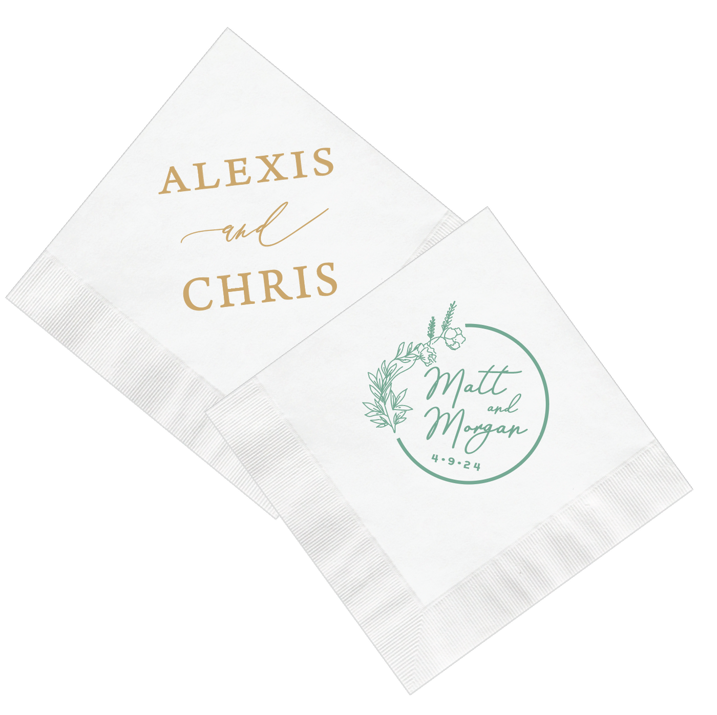 Custom Wedding Napkins