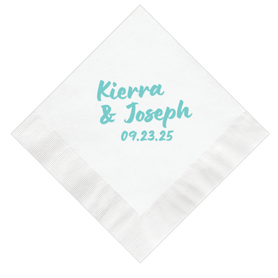 First Name Wedding Cocktail Napkins