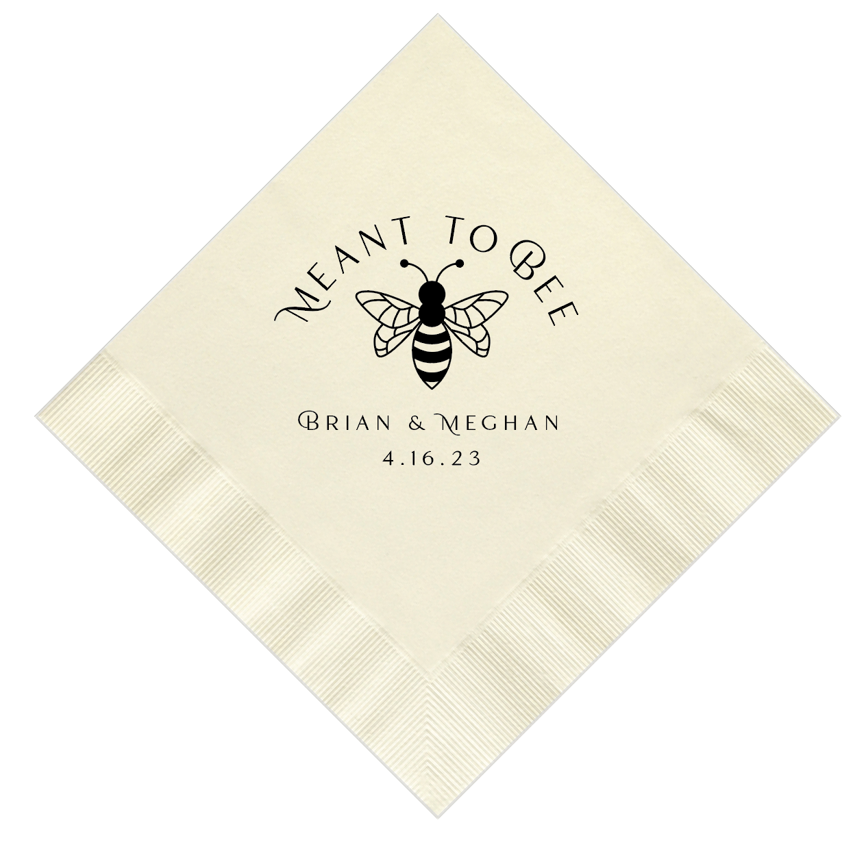 Meant to Bee Bridal Shower Napkins - Napkins - Foil Stamped